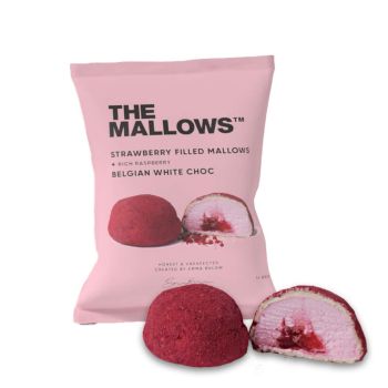 The Mallows - Strawberry Filled Mallows + Rich Raspberry and belgian white Chocolate, 16g